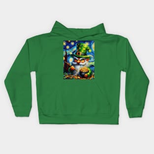 Gnome coin at Starry Night Kids Hoodie